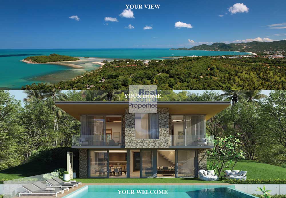 New Luxury Panoramic Ocean View Villas, North Chaweng